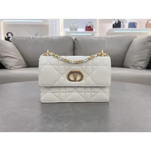 White Cannage Flap Bag