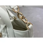 White Cannage Small Tote