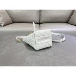White Cannage Small Tote
