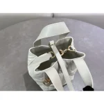 White Cannage Small Tote