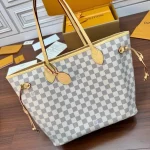 White Damier Large Tote