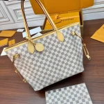 White Damier Large Tote