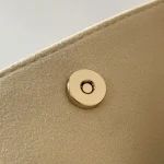 White Embossed Small Bucket Bag
