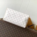 White Floral Pink-Trim Handbag