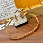 White Monogram Mini Shell Bag
