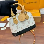 White Monogram Mini Shell Bag
