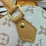 White Monogram Mini Shell Bag