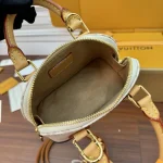 White Monogram Mini Shell Bag