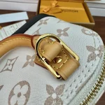 White Monogram Mini Shell Bag