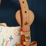 White Multicolor Monogram Bucket Bag