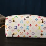White Multicolor Monogram Hobo