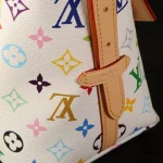 White Multicolor Monogram Hobo