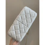 White Quilted Chain Shoulder Bag