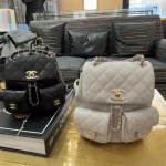 White Quilted Flap Bag