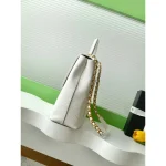 White Top-Handle Flap Bag