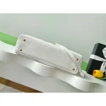 White Top-Handle Flap Bag